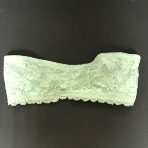 MINT BLUE LACE BANDEAU ✨